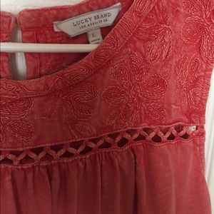 Lucky Brand Sleeveless Flowy Top Large